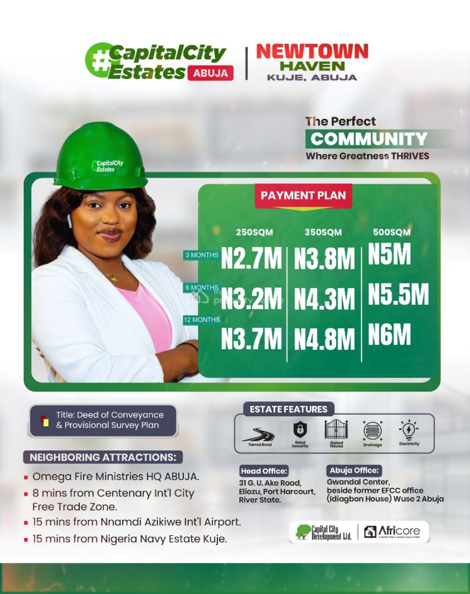 Govt. Approved Estate Strategically Located Land, Sunshine City Estate, Kuje, Abuja, Mixed-use Land for Sale