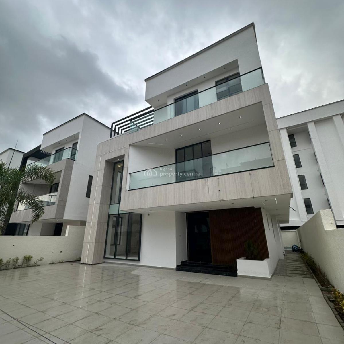 Exquisite 5 Bedeoom with Bq and Swimming Pool, Abraham Adesanya, Lekki, Lagos, Terraced Duplex for Sale