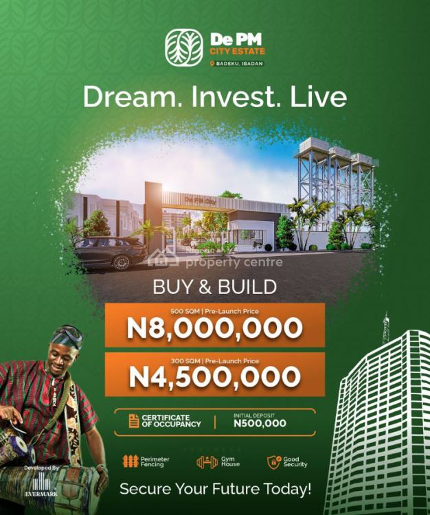 Buy and Build Land , Genuine, De Pm City Estate Badeku, Old Bodija, Ibadan, Oyo, Mixed-use Land for Sale