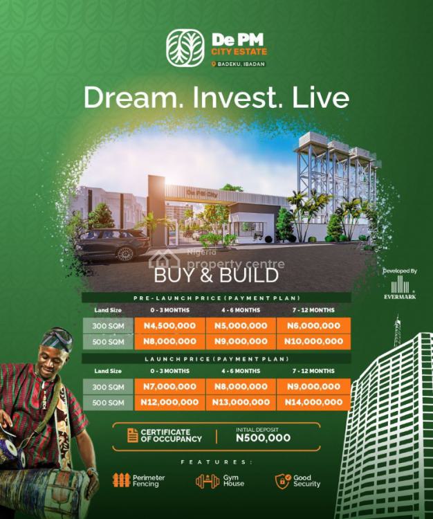 Buy and Build Land , Genuine, De Pm City Estate Badeku, Old Bodija, Ibadan, Oyo, Mixed-use Land for Sale