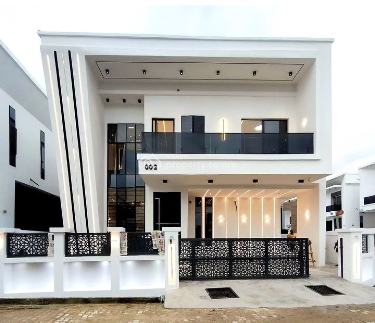 Beautiful Contemporary 5 Bedroom Houses, Chevron Drive, Lekki, Lagos, Detached Duplex for Sale