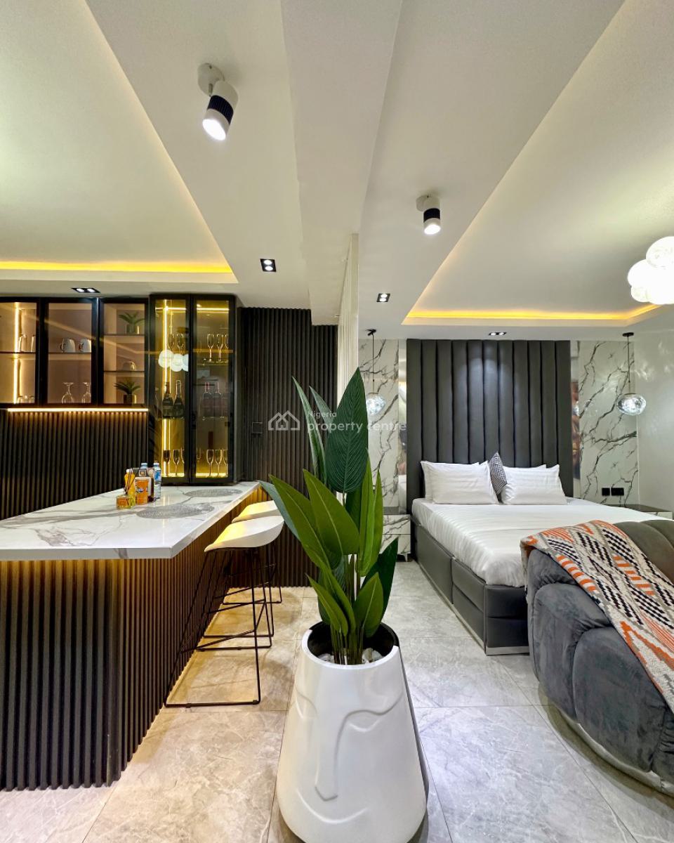 Brand New Very Big Studio Apartment with a Bar and Large Dining Space, Admiralty Road, Lekki Phase 1, Lekki, Lagos, Mini Flat (room and Parlour) Short Let
