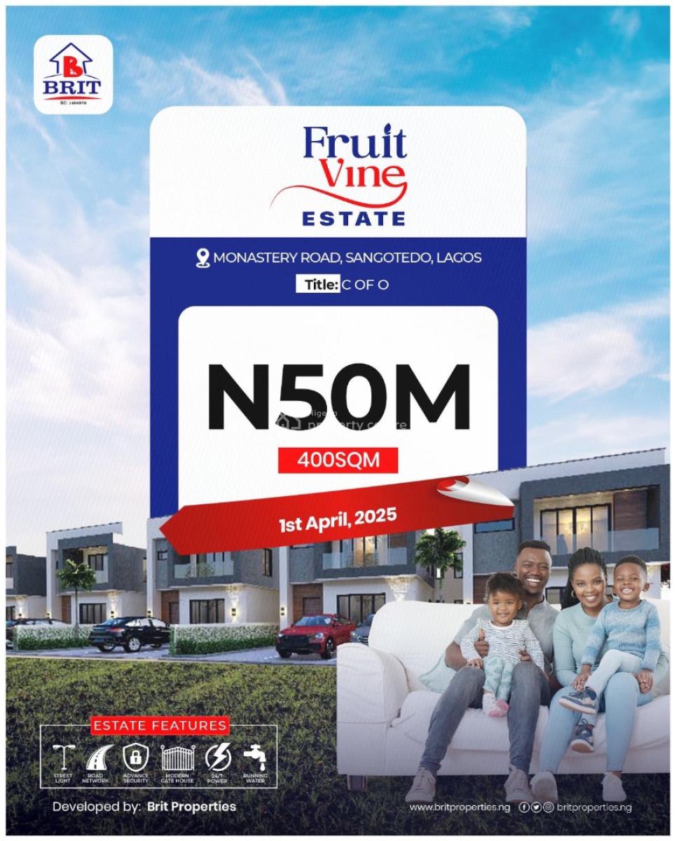 a Buy and Build Estate, Monastery Road, Off- Ibeju Lekki Road, Sangotedo, Ajah, Lagos, Residential Land for Sale