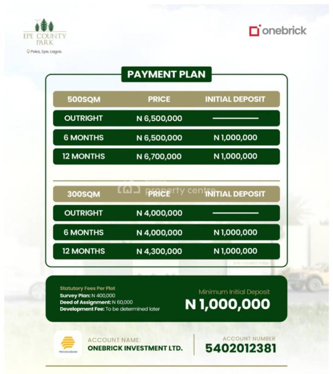 Dry Land, Poka  T-junction/, Epe, Lagos, Residential Land for Sale