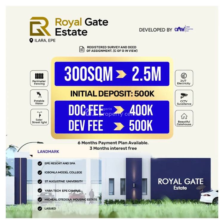 Estate Land, Royal Gate Garden, Epe, Lagos, Residential Land for Sale