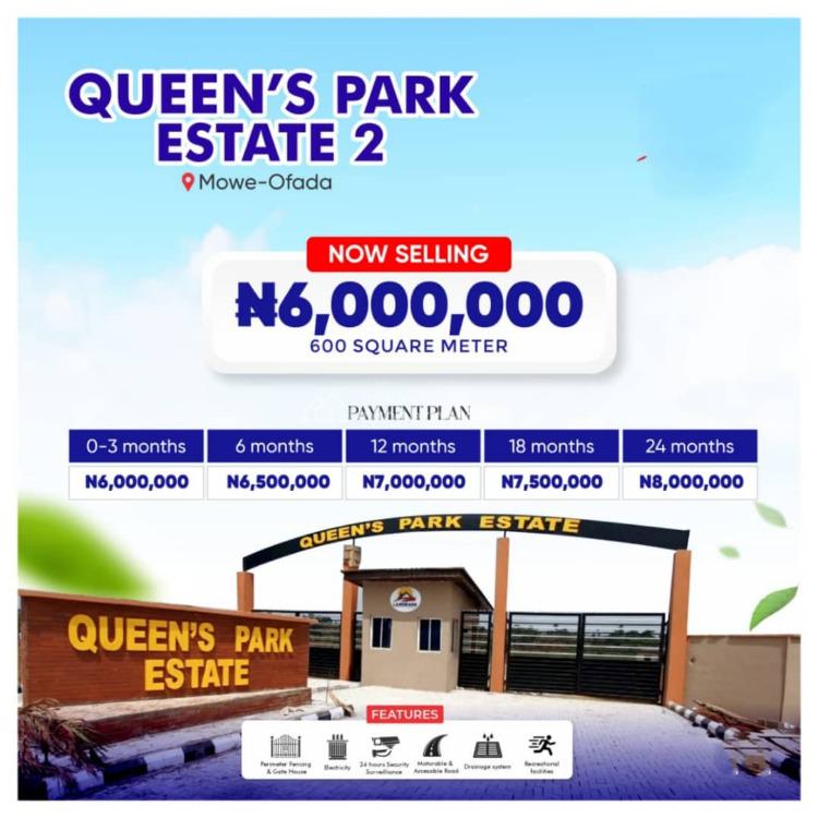 Land, Queens Park Estate, Mowe Ofada, Ogun, Residential Land for Sale