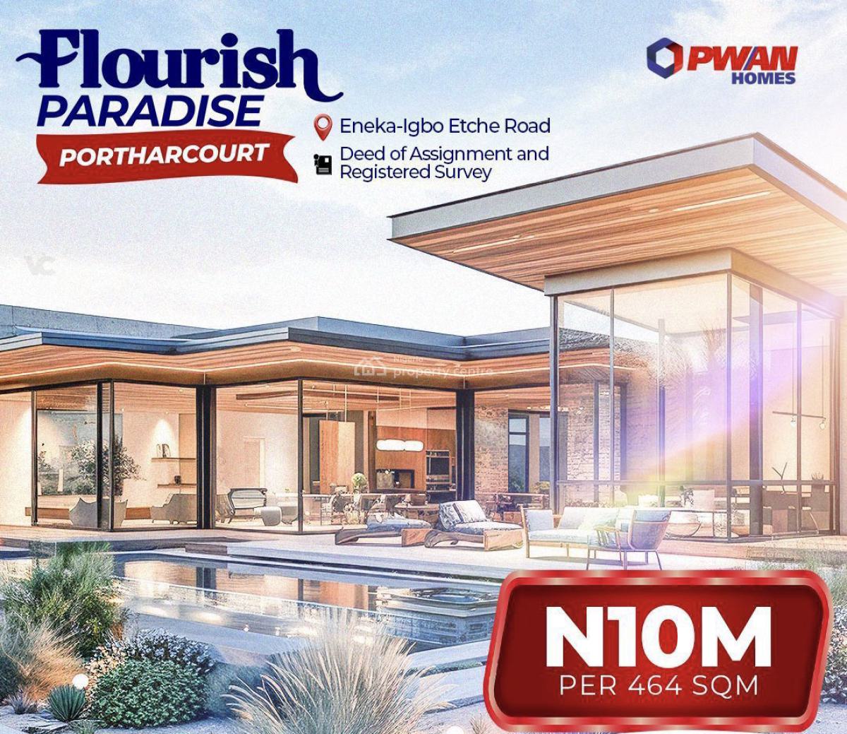 Available Plots of Land, Flourish Paradise Estate, Igbo Etche Road, Eneka, Port Harcourt, Rivers, Land for Sale