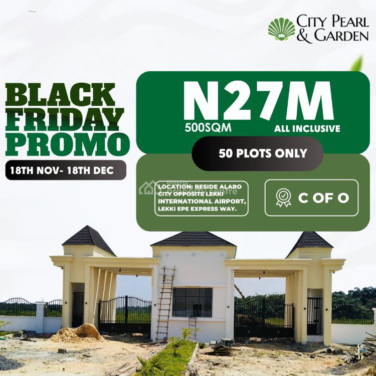 Land for Ember Promo Discount Directly Facing The Express Way, City Pearl & Garden, Ibeju Lekki, Lagos, Mixed-use Land for Sale