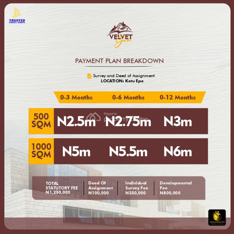 Secured Estate, Igate/ Velvet Garden Estate, Epe, Lagos, Residential Land for Sale