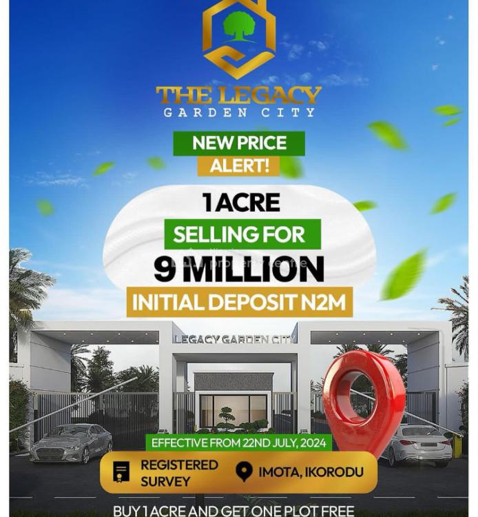 Best Land Investment, Imota/ The Legacy Garden Estate, Ikorodu, Lagos, Residential Land for Sale