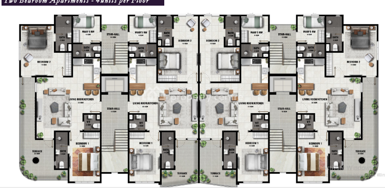 Stunning 2 Bedrooms Apartment with Rooftop Recreational Area, Lekki Phase 1, Lekki, Lagos, Flat / Apartment for Sale