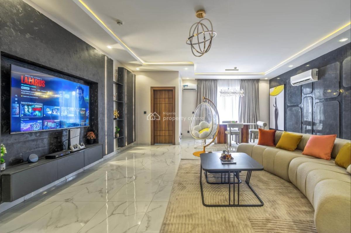 Luxury 3 Bedrooms Flat with Excellent Interiors, Periwinkle Estate, Freedom Way, Lekki Phase 1, Lekki, Lagos, Flat / Apartment Short Let