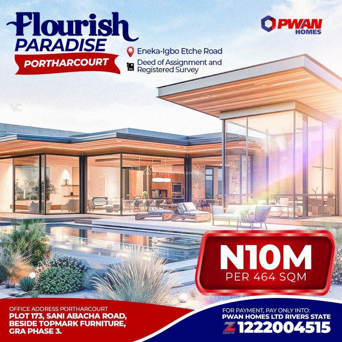 Buy and Build Up Estate, Flourish Paradise, Eneka, Port Harcourt, Rivers, Land for Sale