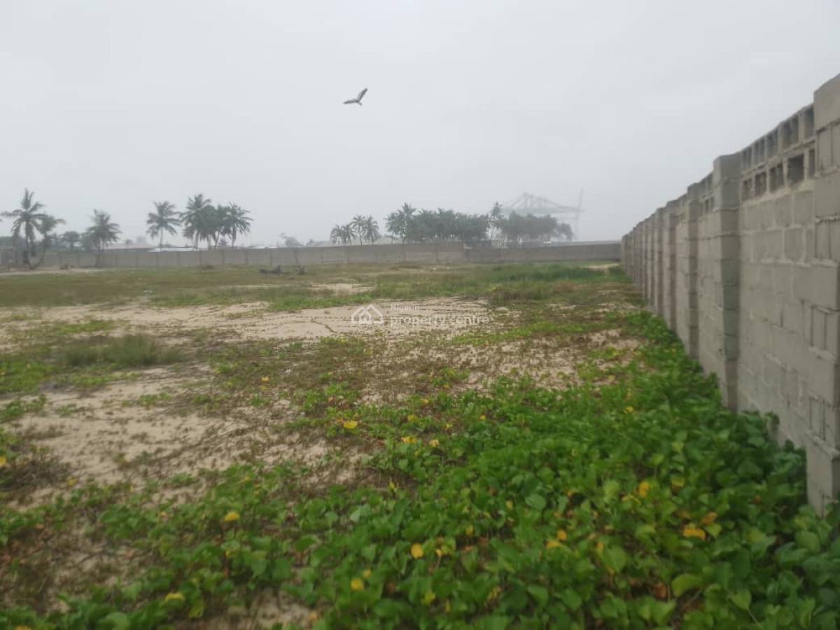Fenced Water Front  Land Measuring 8000 Square Metres, Lekki Free Trade Zone (okeyanta), Ibeju Lekki, Lagos, Commercial Land for Sale