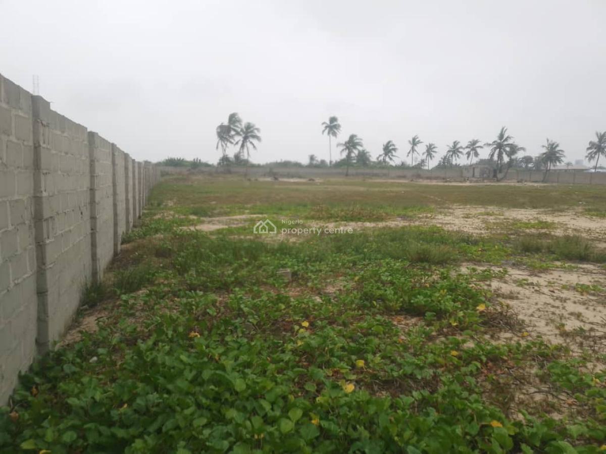Fenced Water Front  Land Measuring 8000 Square Metres, Lekki Free Trade Zone (okeyanta), Ibeju Lekki, Lagos, Commercial Land for Sale