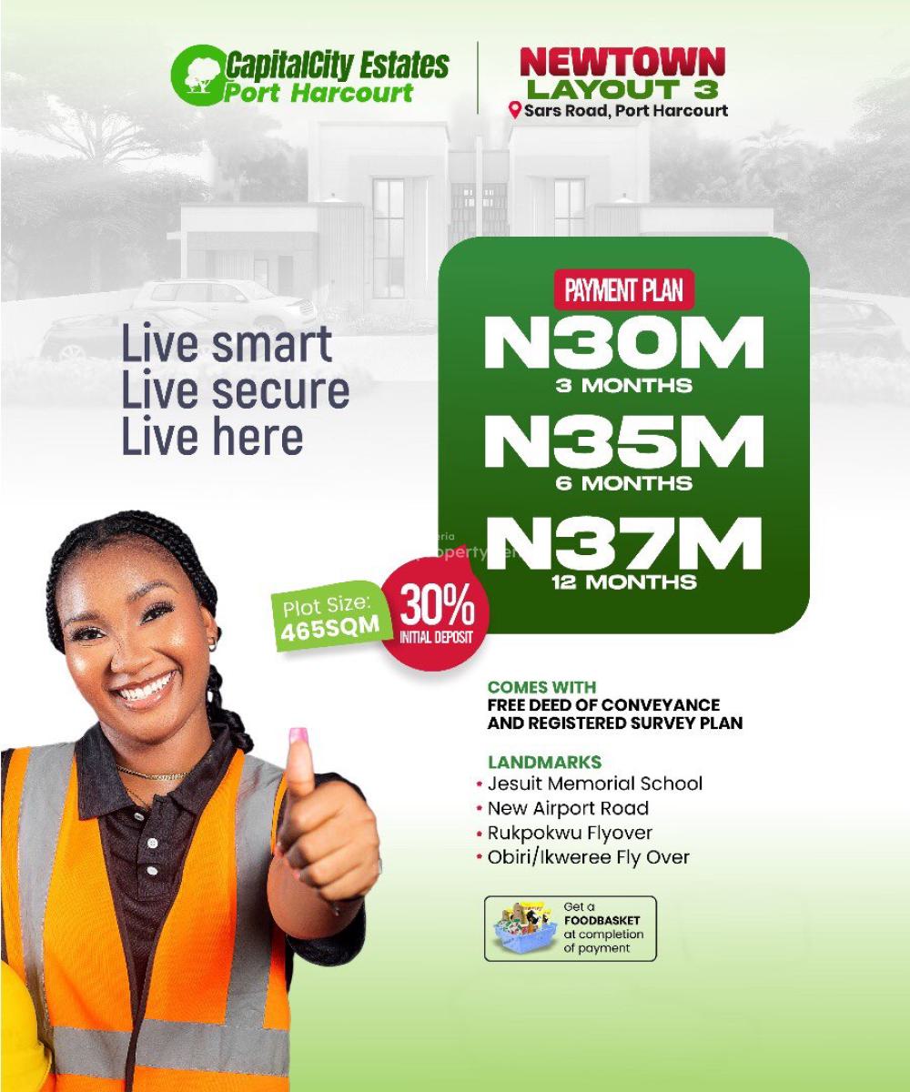 Plots of Land, Newtown Layout Phase 3, Elikpokudo, Ring Road, Sars Road, Port Harcourt, Rivers, Mixed-use Land for Sale