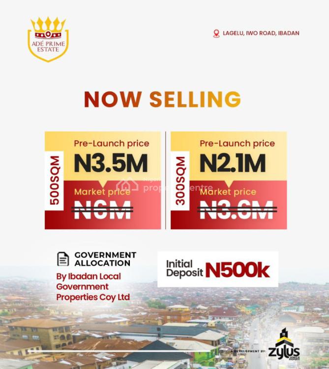Lands Available, Ade Prime Estate., Lagelu, Oyo, Residential Land for Sale