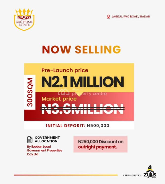 Lands Available, Ade Prime Estate., Lagelu, Oyo, Residential Land for Sale