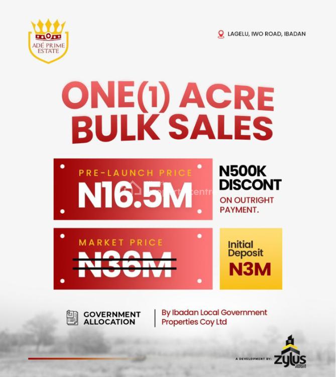 Lands Available, Ade Prime Estate., Lagelu, Oyo, Residential Land for Sale