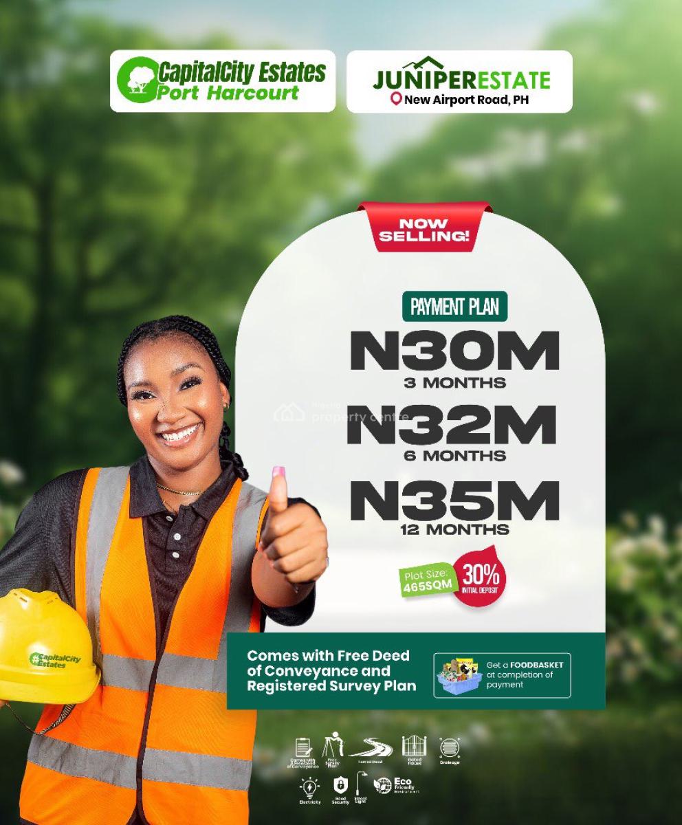 Plots of Land, Juniper Estate, New Airport Road, Port Harcourt, Rivers, Mixed-use Land for Sale