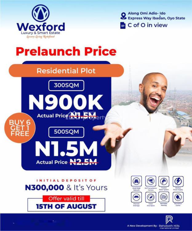 100% Dry Topography Land on Tarred Road with Exclusive Discount, University of Ibadan Axis, Ibadan, Oyo, Mixed-use Land for Sale