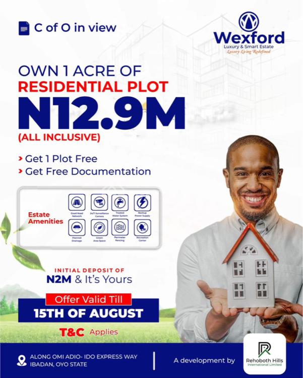 100% Dry Topography Land on Tarred Road with Exclusive Discount, University of Ibadan Axis, Ibadan, Oyo, Mixed-use Land for Sale