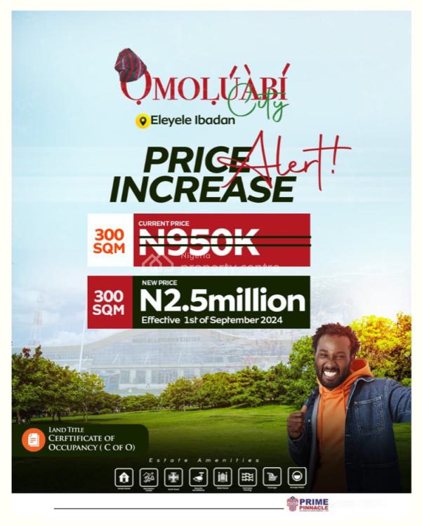 Own a Piece of Exclusive Comfort with C of O Title Document, Eleyele, Ibadan, Oyo, Residential Land for Sale