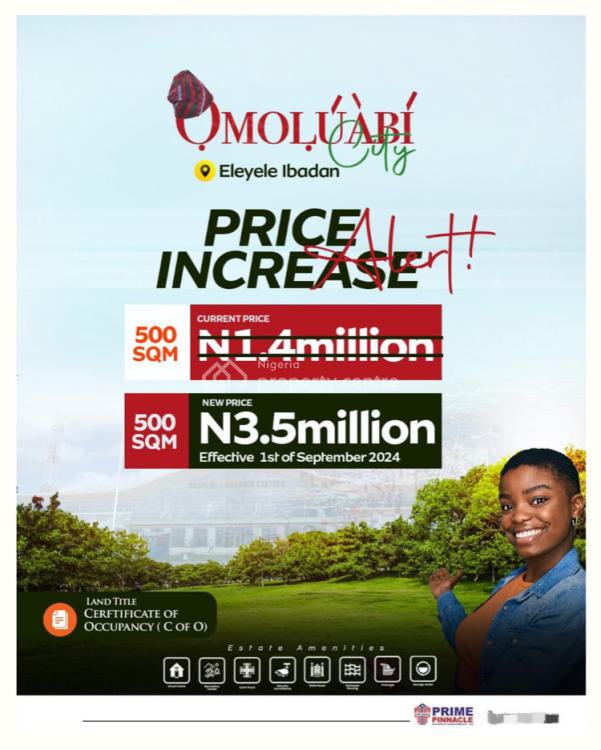 Own a Piece of Exclusive Comfort with C of O Title Document, Eleyele, Ibadan, Oyo, Residential Land for Sale