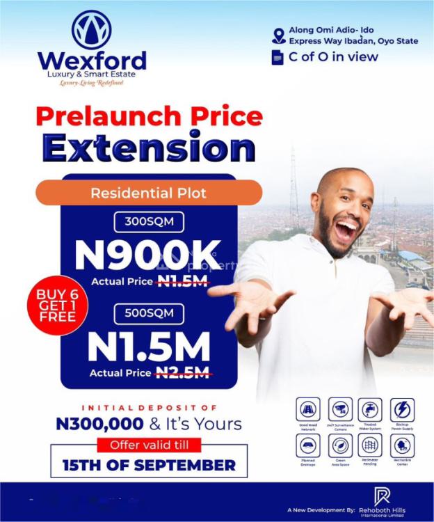 Wexford Luxury and Smart Estate, Omi Adio-ido Expresseway, Ibadan, Oyo, Residential Land for Sale