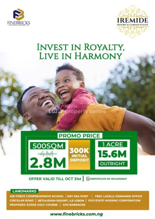 Affordable Plots of Land, Iremide Resort & Gardens Estate, Lagelu, Oyo, Residential Land for Sale