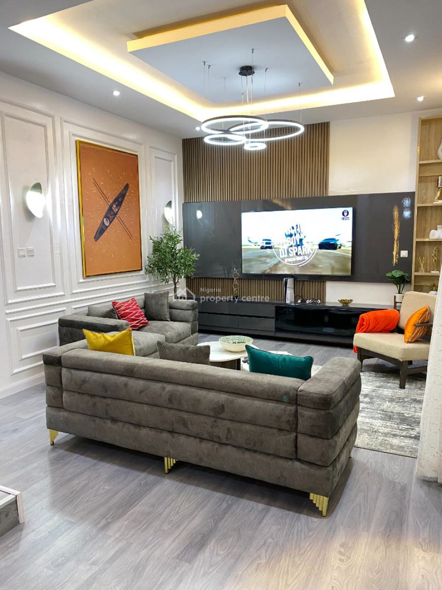 Lord Mayor  Elegant 4 Bedrooms Terrace, Chevron, Orchid Road, Lekki, Lagos, Terraced Duplex Short Let