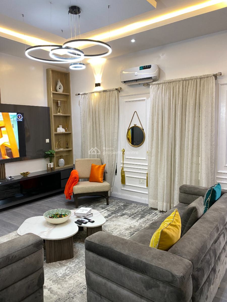 Lord Mayor  Elegant 4 Bedrooms Terrace, Chevron, Orchid Road, Lekki, Lagos, Terraced Duplex Short Let