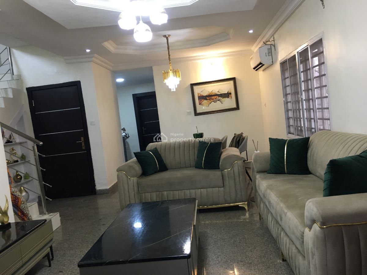 Fully Furnished and Serviced 3 Bedrooms Duplex, Crescent, Maryland, Lagos, Terraced Duplex Short Let