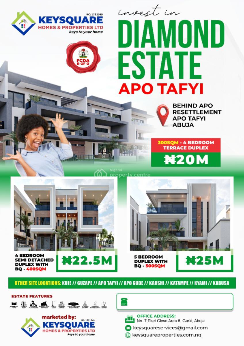 Buy and Build Estate Land, Apo Tafyi Districts, Apo, Abuja, Residential Land for Sale