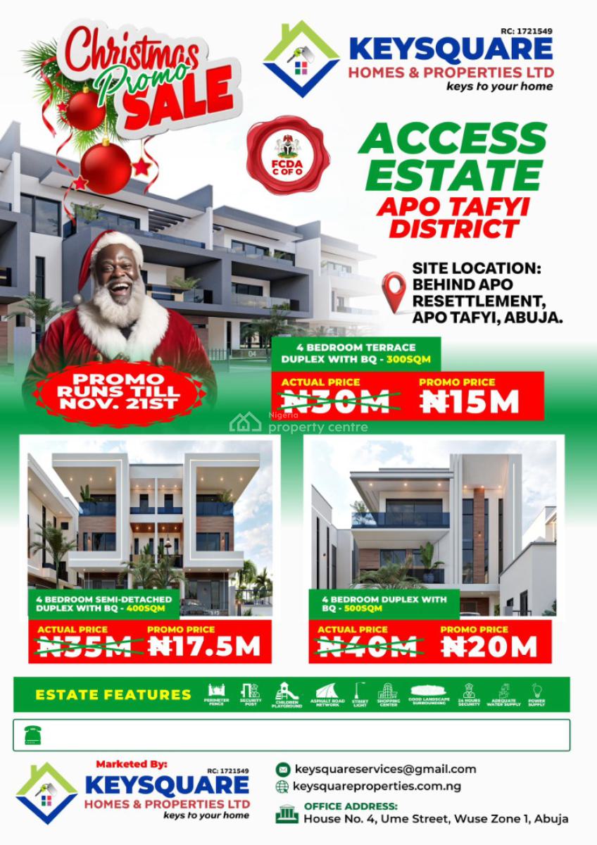 Buy and Build Estate Land, Apo Tafyi Districts, Apo, Abuja, Residential Land for Sale