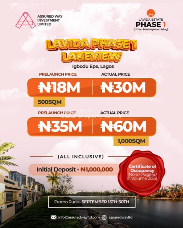 Lavida Estate Lakeview, Igbodu, Epe, Lagos, Mixed-use Land for Sale