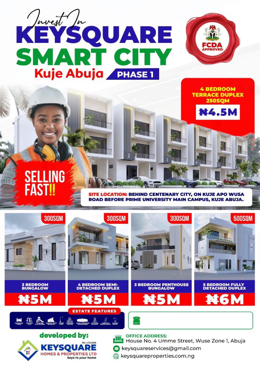 3 Bedroom Bungalow Plot, Kuje, Abuja, Residential Land for Sale