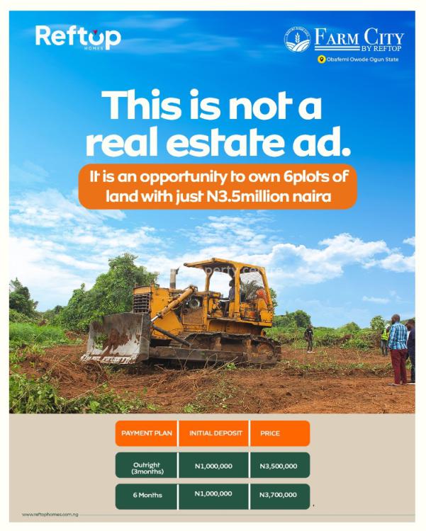 Farm Land, Farm City Estate, Obafemi Owode, Ogun, Land for Sale