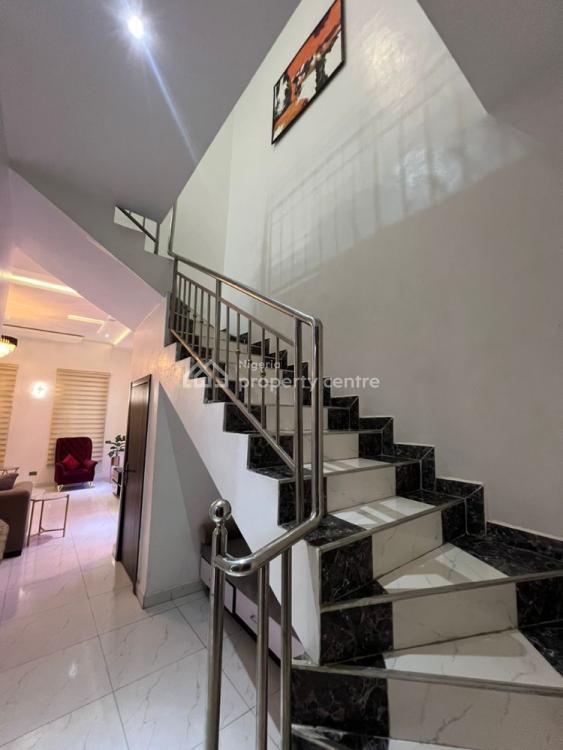 Fully Furnished 4 Bedrooms Semi-detached House with Bq ( Self Compound), Lekki Phase 1, Lekki, Lagos, Semi-detached Duplex for Rent
