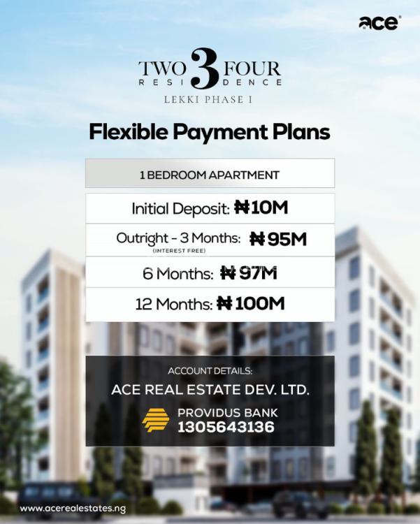 Two3four Residence, Lekki Phase 1, Lekki, Lagos, Block of Flats for Sale