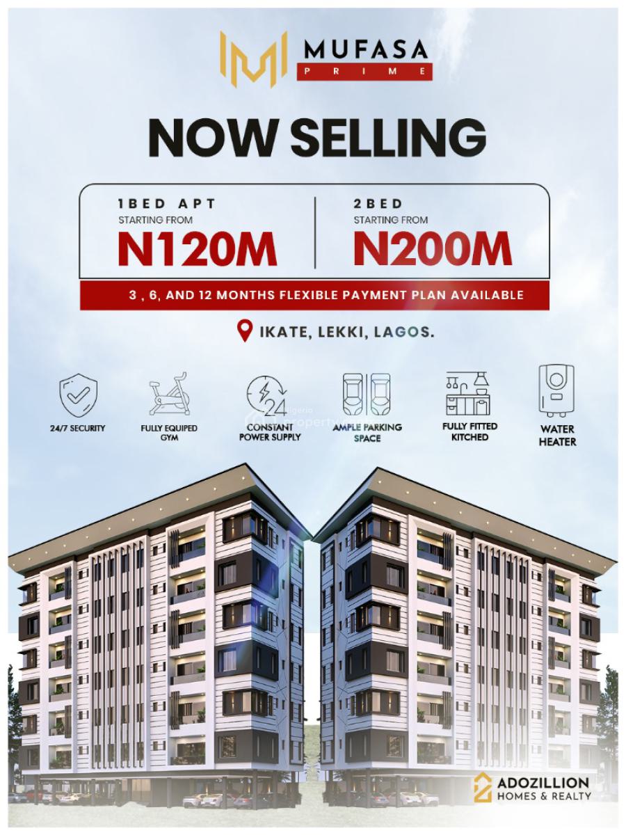 2 Bedroom Luxury Apartments with Bq, Ikate, Lekki, Lagos, Block of Flats for Sale