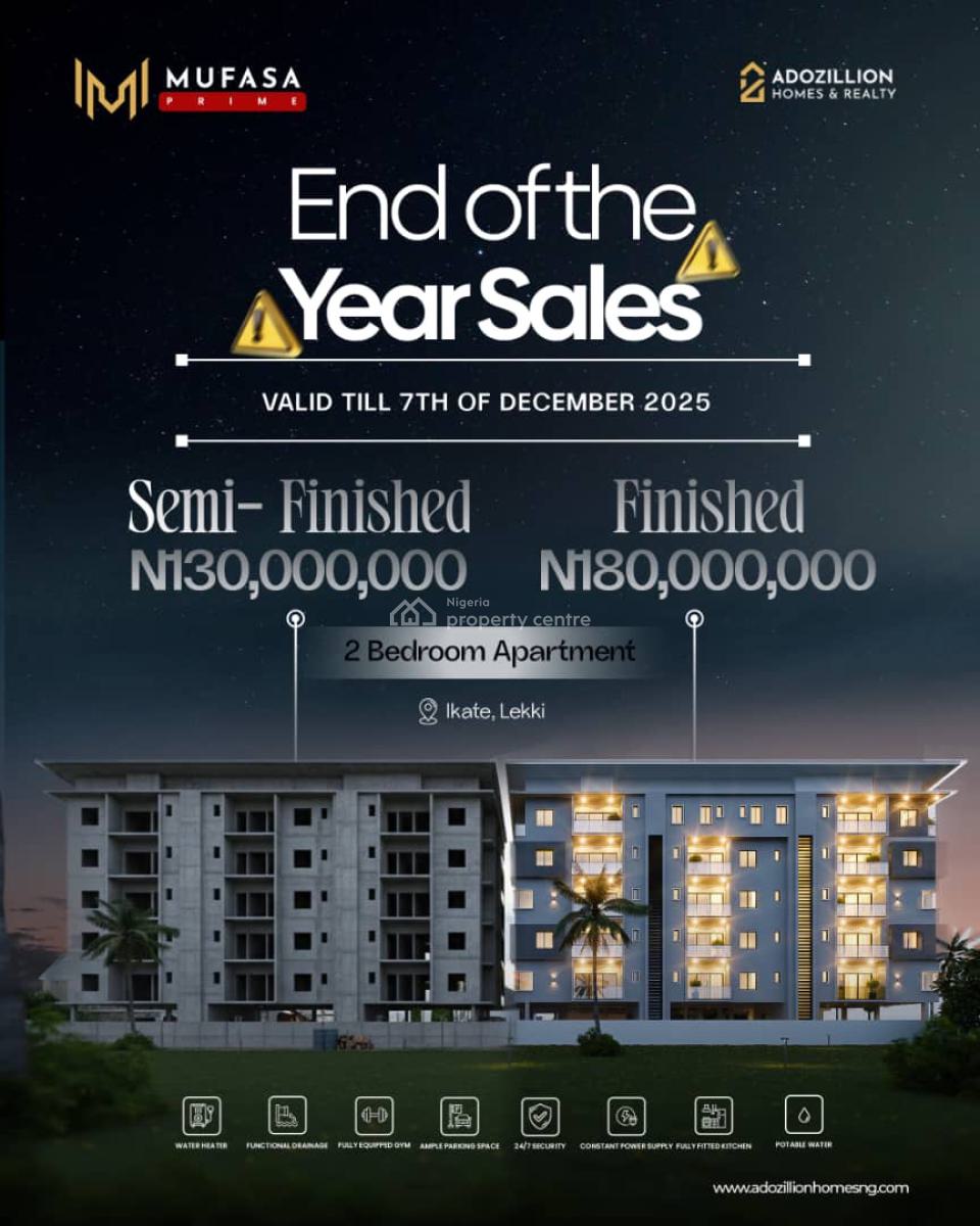 2 Bedroom Luxury Apartments with Bq, Ikate, Lekki, Lagos, Block of Flats for Sale