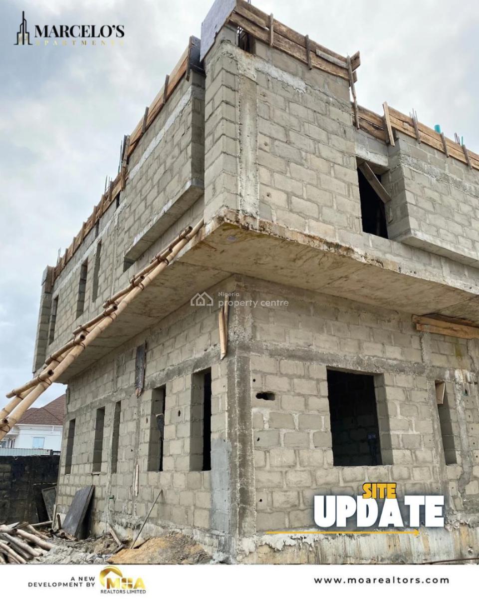 Luxury 2 Bedroom Flats with Excellent Features, Marcelo Luxury, Lekki Phase 2, Lekki, Lagos, Block of Flats for Sale