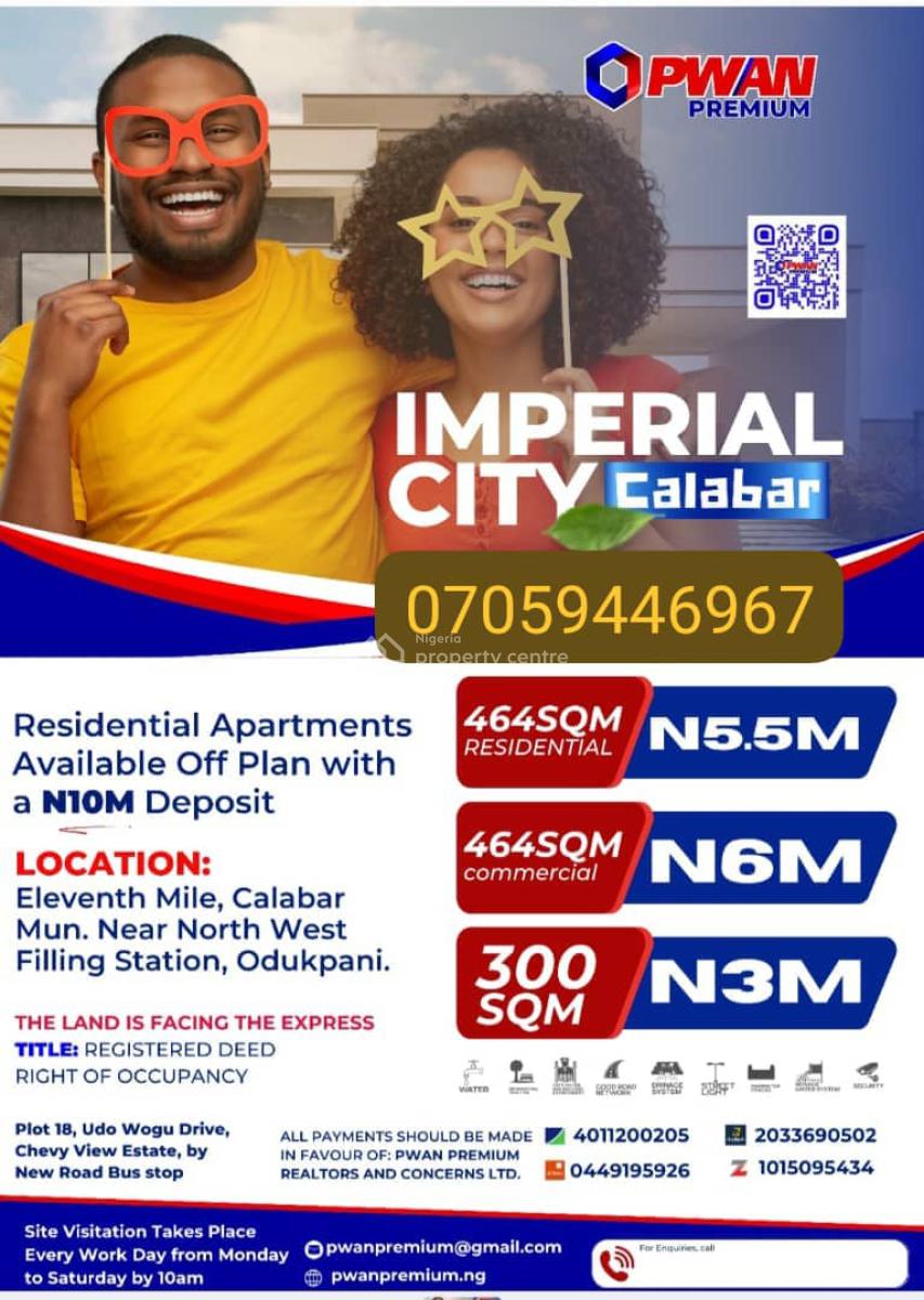 Buy One Plot and Get One Free, 11th Mile, Near North West Filling Station, Calabar, Cross River, Mixed-use Land for Sale
