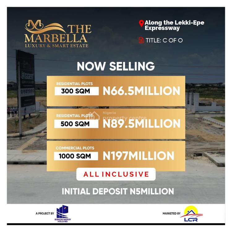 Marbella Luxury and Smart Estate with a C of O Document, Dangote Refinery/lekki Free Trade Zone, Lekki Expressway, Lekki, Lagos, Land for Sale