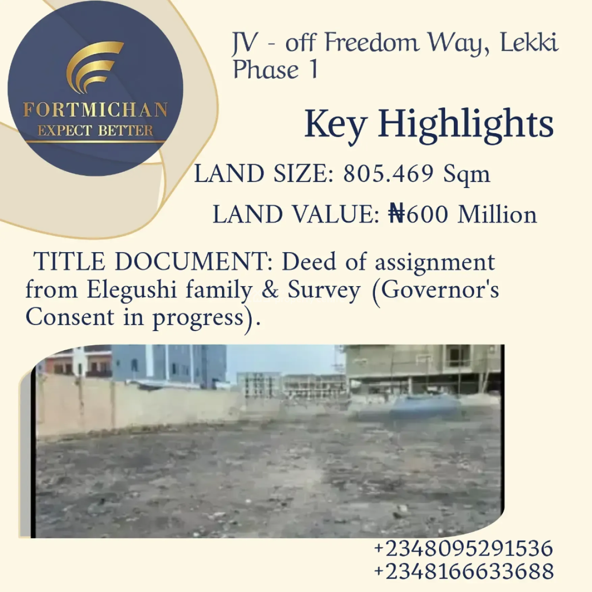 We Have Contact to The Owner: Prime Residential Land, Off Freedom Way, Lekki Phase 1, Lekki, Lagos, Residential Land Joint Venture