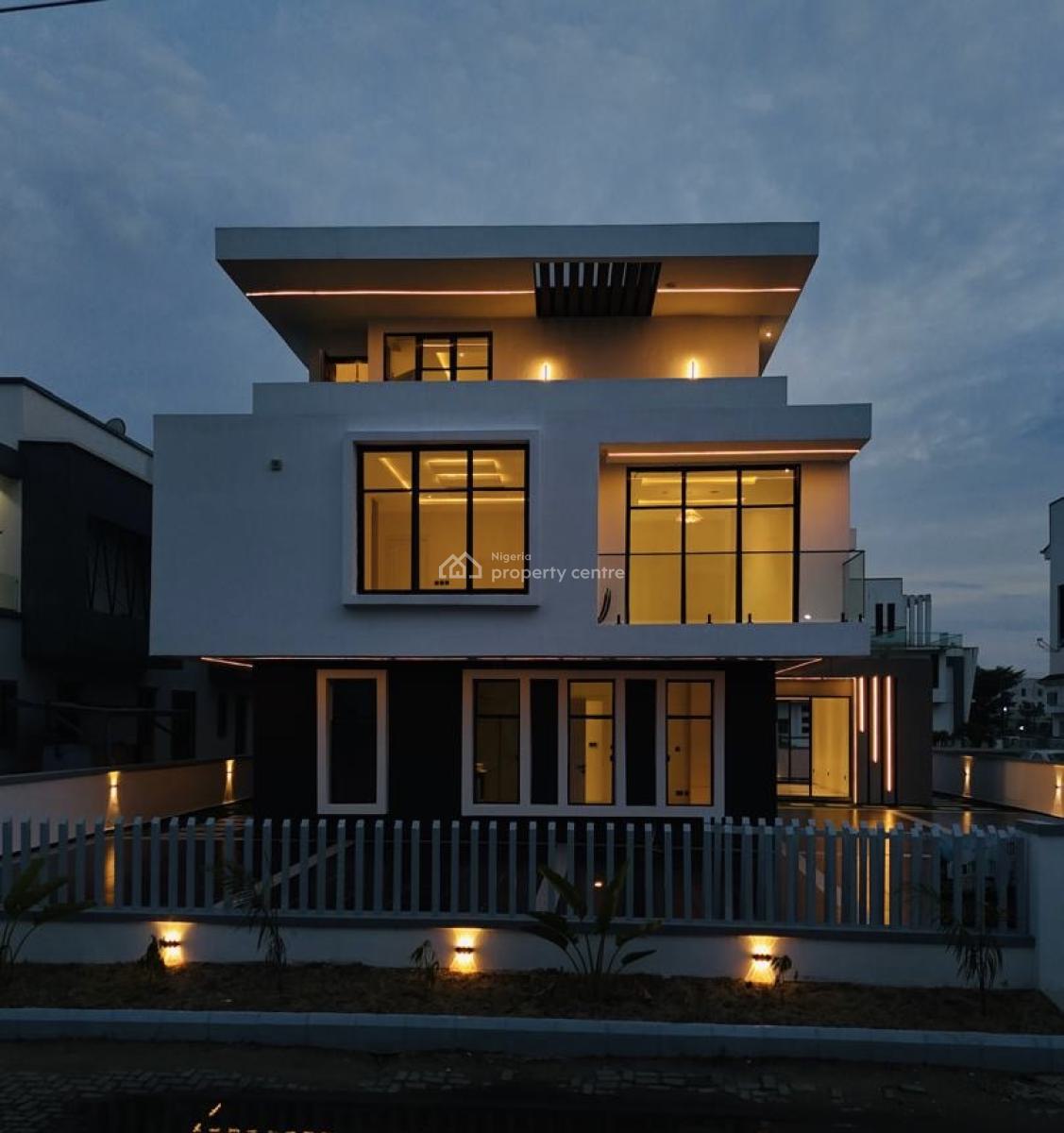 Massive 5 Bedroom Detached Duplex with 2 Kitchens, Lake View, Lekki, Lagos, Detached Duplex for Sale