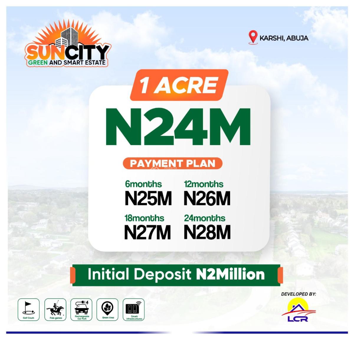 Affordable Land in a Sustainable Environment, Sun City Green & Smart Estate, Karshi, Abuja, Mixed-use Land for Sale