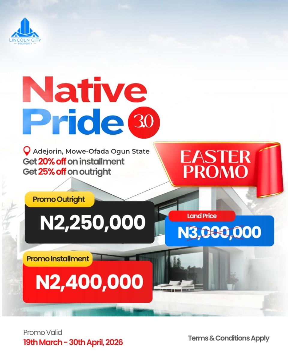 Affordable Luxury Redefined! Native Pride Estate Phase 3, Adejorin, Mowe Ofada, Ogun, Mixed-use Land for Sale