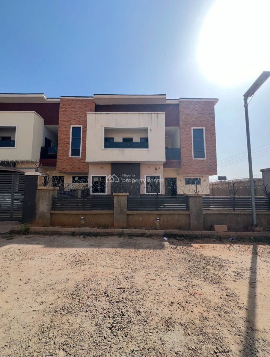 Advance Shell 4 Bedroom with 1 Bq - Private Lounge, Apo, Abuja, Terraced Duplex for Sale